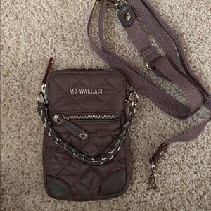MZ Wallace Quilted Brown Belt Bag